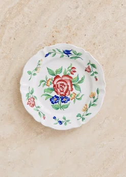 Sezane La Sélection Vintage|Assiettes à Dessert Anciennes, Fleuries