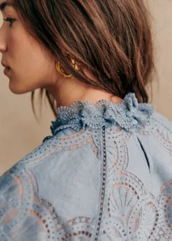 Sezane Chemises & Blouses|Blouse Bianca