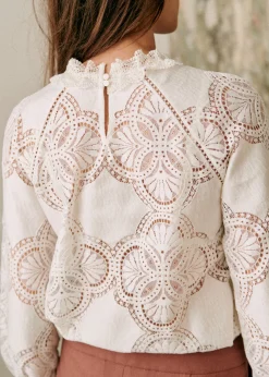 Sezane Chemises & Blouses|Blouse Bianca