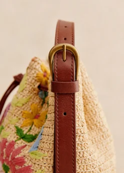 Sezane Nos Sacs Iconiques|Maroquinerie|Bourse Mini Farrow Raphia