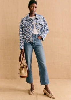 Sezane Nos Sacs Iconiques|Maroquinerie|Bourse Mini Farrow Raphia