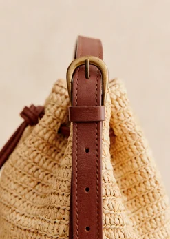 Sezane Nos Sacs Iconiques|Maroquinerie|Bourse Mini Farrow Raphia