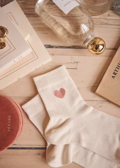 Sezane Chaussettes|Chaussettes Coeur