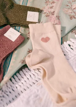 Sezane Chaussettes|Chaussettes Coeur