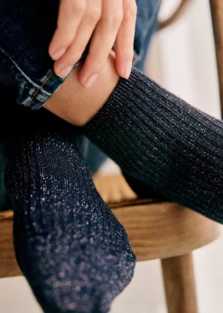Sezane Chaussettes|Chaussettes Lurex