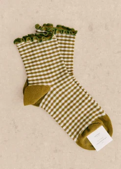 Sezane Chaussettes|Chaussettes Vichy