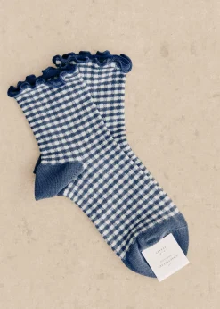 Sezane Chaussettes|Chaussettes Vichy