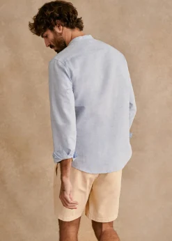 Sezane Chemises col mao|Chemises rayures|Chemise Benny Coton Lin