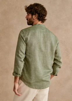 Sezane Chemises col mao|Chemises rayures|Chemise Benny Coton Lin