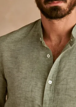 Sezane Chemises col mao|Chemises rayures|Chemise Benny Coton Lin