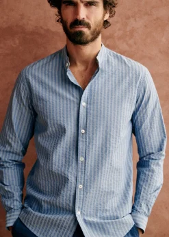 Sezane Chemises seersucker|Chemises rayures|Chemise Benny Seersucker