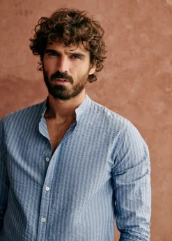 Sezane Chemises seersucker|Chemises rayures|Chemise Benny Seersucker