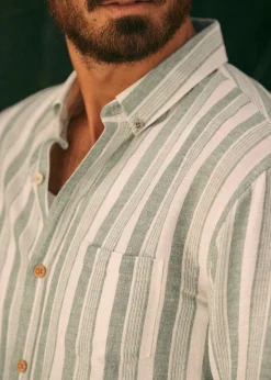 Sezane Chemises rayures|Chemises coton lin|Chemise Charlie Coton Lin