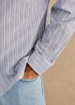 Sezane Chemises rayures|Chemises coton lin|Chemise Charlie Coton Lin