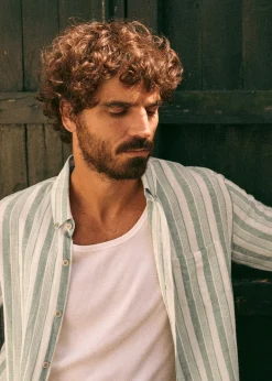 Sezane Chemises & Blouses|Chemise Charlie Coton Lin