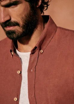 Sezane Chemises lin|Le Bain|Chemise Charlie Lin