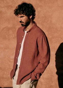 Sezane Chemises lin|Le Bain|Chemise Charlie Lin