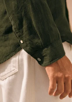 Sezane Chemises lin|Le Bain|Chemise Charlie Lin