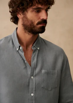 Sezane Chemises lin|Le Bain|Chemise Charlie Lin