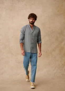 Sezane Chemises lin|Le Bain|Chemise Charlie Lin