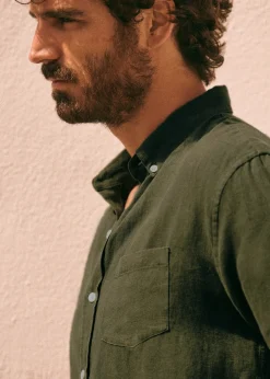 Sezane Chemises lin|Le Bain|Chemise Charlie Lin