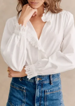 Sezane Chemises & Blouses|Chemise Chlo