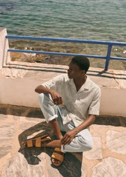 Sezane Chemises manches courtes|Chemises coton lin|Chemise Holt