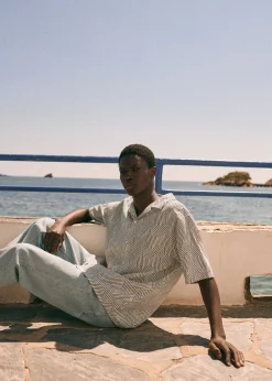 Sezane Chemises manches courtes|Chemises coton lin|Chemise Holt