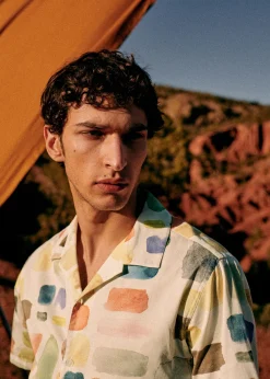 Sezane Chemises manches courtes|Chemises coton lin|Chemise Holt