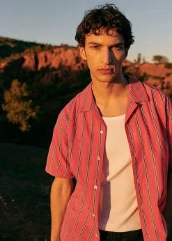 Sezane Chemises manches courtes|Chemises coton lin|Chemise Holt