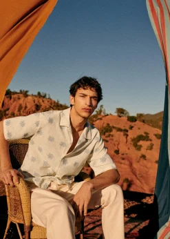 Sezane Chemises manches courtes|Chemises coton lin|Chemise Holt