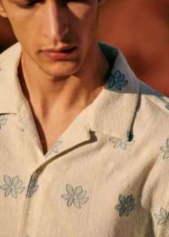 Sezane Chemises manches courtes|Chemises coton lin|Chemise Holt