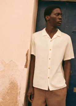 Sezane Chemises & Blouses|Chemises manches courtes|Chemise Holt Coton Lin