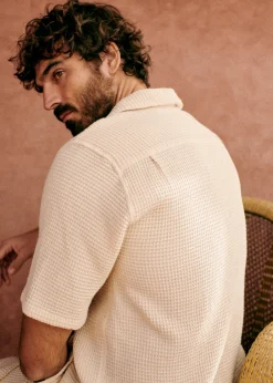 Sezane Chemises manches courtes|Chemise Holt Gaufrée