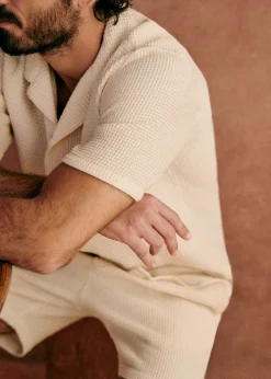 Sezane Chemises manches courtes|Chemise Holt Gaufrée