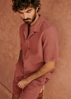 Sezane Chemises manches courtes|Chemise Holt Gaufrée