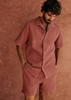 Sezane Chemises manches courtes|Chemise Holt Gaufrée