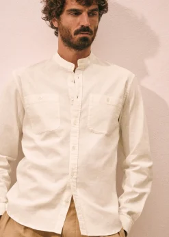 Sezane Chemises col mao|Chemises coton lin|Chemise Leone