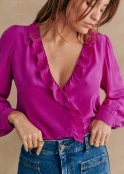 Sezane Chemises & Blouses|Chemise Rosine