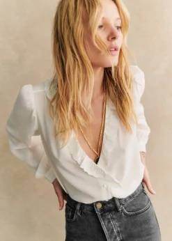 Sezane Chemises & Blouses|Chemise Rosine