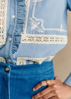 Sezane Chemises & Blouses|Chemise Ulysse