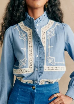 Sezane Chemises & Blouses|Chemise Ulysse