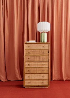 Sezane La Sélection Vintage|Console En Et Bambou Vintage