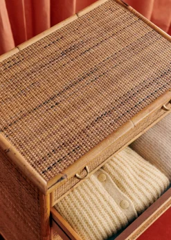 Sezane La Sélection Vintage|Console En Et Bambou Vintage