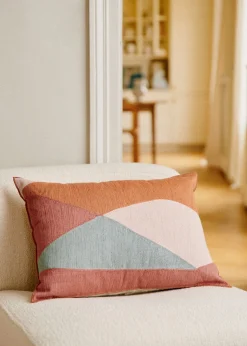 Sezane Les Tissus|Coussin Brodé - Grand Modèle
