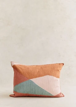 Sezane Les Tissus|Coussin Brodé -  Grand Modèle
