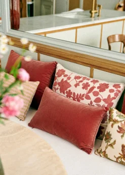 Sezane Les Tissus|Coussin Brodé -  Grand Modèle