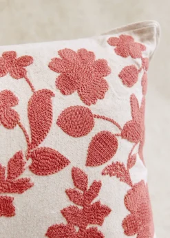 Sezane Les Tissus|Coussin Brodé -  Grand Modèle