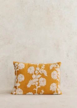Sezane Les Tissus|Coussin Brodé -  Grand Modèle