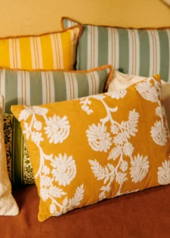 Sezane Les Tissus|Coussin Brodé -  Grand Modèle